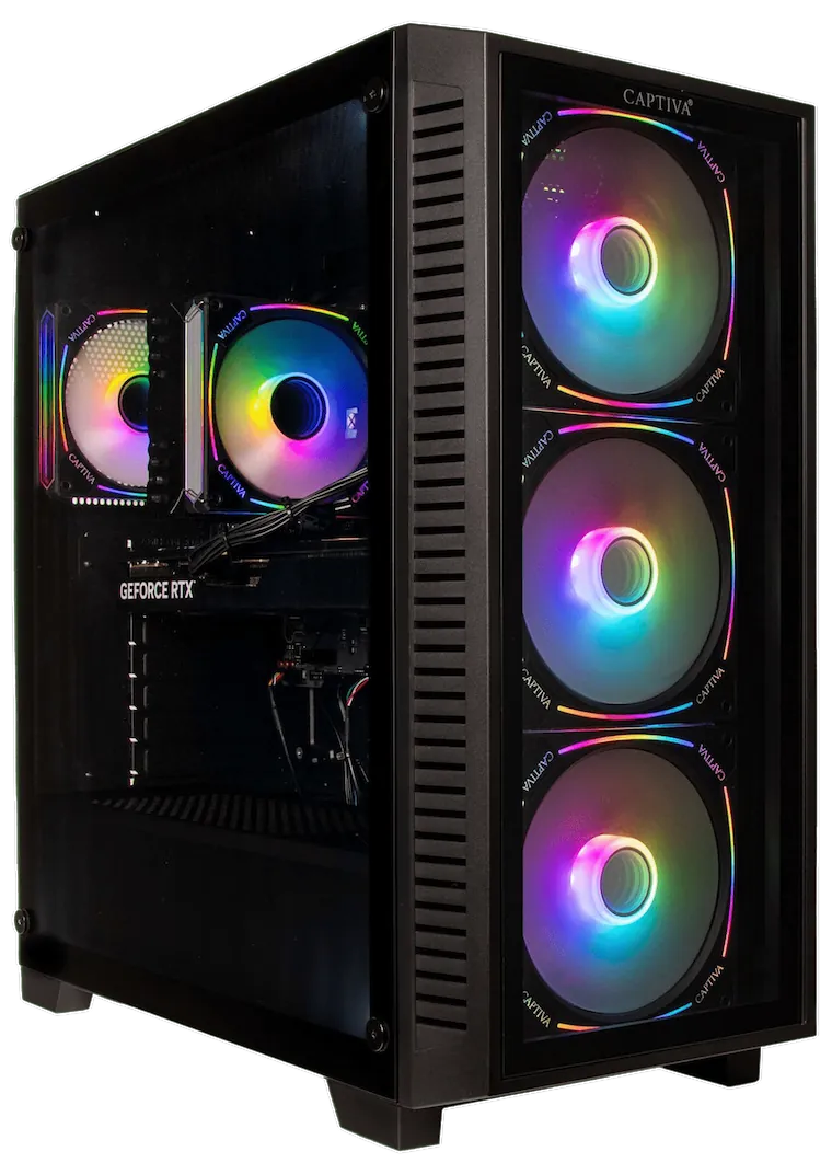 Captiva Gaming PC mit Enermax Gehäuse und roter LED
